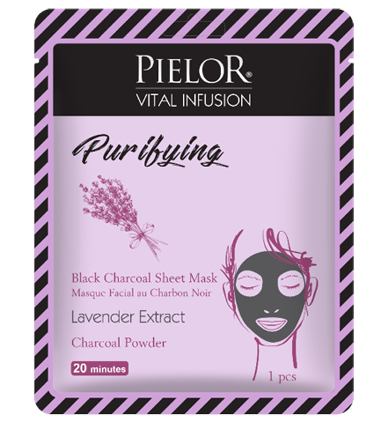 Pielor Vital Infusion Purifying Black Charcoal Sheet Mask